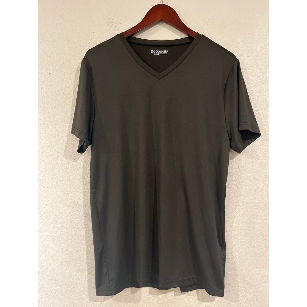 CoolKeep men’s performance lounge sleep t-shirt v-neck M - Picture 3 of 4